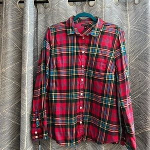 J Crew women’s flannel shirt